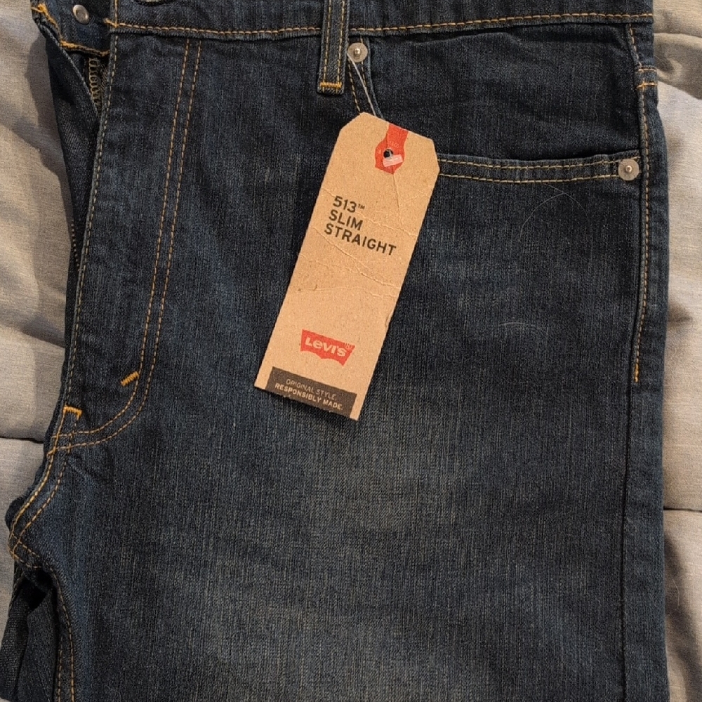 Levi's Slim Straight Jeans - Deep Indigo